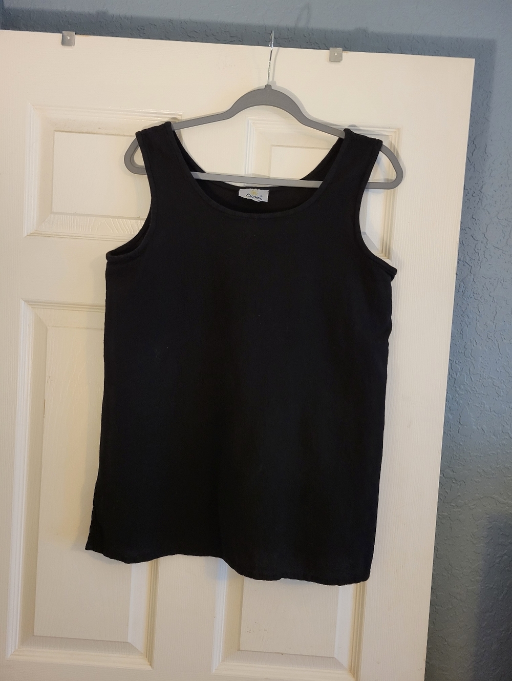 Dunes Black Cotton Tank Top Size Medium Business Casual Closet Staple